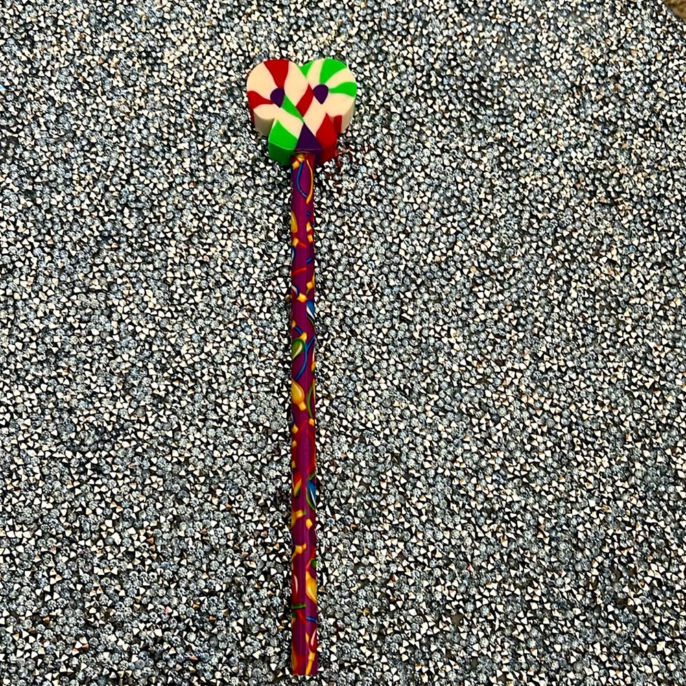 Lisa Frank candycane pencil